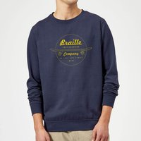 Limited Edition Braille Skate Company Sweatshirt - Navy - L, Blue
Limited Edition Braille Skate Company Sweatshirt - Navy - L, Blue