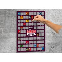 100 Horror Movies Scratch Poster
100 Horror Movies Scratch Poster
