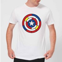 Marvel Captain America Stained Glass Shield Men's T-Shirt - White - XS
Marvel Captain America Stained Glass Shield Men's T-Shirt - White - XS
