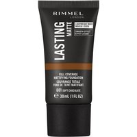 Rimmel London Lasting Matte Foundation 30ml (Various Shades) - 601 Soft Chocolate
Rimmel London Lasting Matte Foundation 30ml (Various Shades) - 601 Soft Chocolate