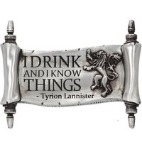 Game of Thrones I Drink and I Know Things Magnet, Black
Game of Thrones I Drink and I Know Things Magnet, Black