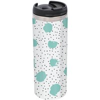 Mint And Black Polka Dot Stainless Steel Thermo Travel Mug - Metallic Finish
Mint And Black Polka Dot Stainless Steel Thermo Travel Mug - Metallic Finish