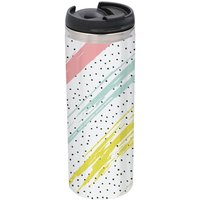 Colour Strike And Polka Pattern Stainless Steel Thermo Travel Mug - Metallic Finish
Colour Strike And Polka Pattern Stainless Steel Thermo Travel Mug - Metallic Finish