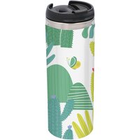 Cactus Pattern Stainless Steel Thermo Travel Mug - Metallic Finish
Cactus Pattern Stainless Steel Thermo Travel Mug - Metallic Finish