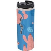 Cactus Pattern Stainless Steel Thermo Travel Mug - Metallic Finish
Cactus Pattern Stainless Steel Thermo Travel Mug - Metallic Finish