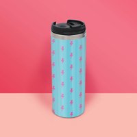 Lightning Bolt Pattern Stainless Steel Travel Mug
Lightning Bolt Pattern Stainless Steel Travel Mug