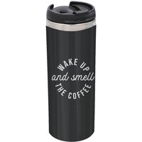 Wake Up And Smell The Coffee Stainless Steel Thermo Travel Mug - Metallic Finish
Wake Up And Smell The Coffee Stainless Steel Thermo Travel Mug - Metallic Finish