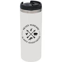 Never Mundane Always Adventurous Stainless Steel Thermo Travel Mug
Never Mundane Always Adventurous Stainless Steel Thermo Travel Mug