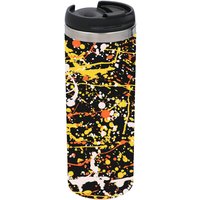 Splatter Pattern Stainless Steel Thermo Travel Mug 
Splatter Pattern Stainless Steel Thermo Travel Mug