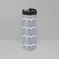Navy And Nude Geometric Pattern Stainless Steel Travel Mug
Navy And Nude Geometric Pattern Stainless Steel Travel Mug