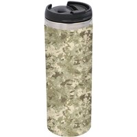 Green Khaki Camo Stainless Steel Thermo Travel Mug - Metallic Finish
Green Khaki Camo Stainless Steel Thermo Travel Mug - Metallic Finish