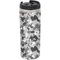 Grey Camo Stainless Steel Thermo Travel Mug - Metallic Finish
Grey Camo Stainless Steel Thermo Travel Mug - Metallic Finish