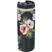 Pink Floral Stainless Steel Thermo Travel Mug - Metallic Finish
Pink Floral Stainless Steel Thermo Travel Mug - Metallic Finish