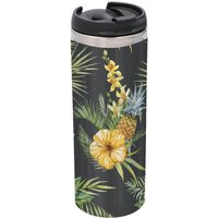 Yellow Floral Stainless Steel Thermo Travel Mug - Metallic Finish
Yellow Floral Stainless Steel Thermo Travel Mug - Metallic Finish