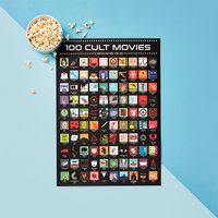 100 Cult Movies Scratch Poster
100 Cult Movies Scratch Poster