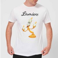 Disney Beauty And The Beast Lumiere Men's T-Shirt - White - XS
Disney Beauty And The Beast Lumiere Men's T-Shirt - White - XS