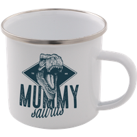 Mummy Saurus Enamel Mug – White
Mummy Saurus Enamel Mug – White