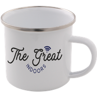 The Great Indoors Enamel Mug – White
The Great Indoors Enamel Mug – White