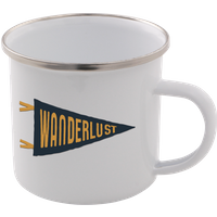 Wanderlust Enamel Mug – White
Wanderlust Enamel Mug – White