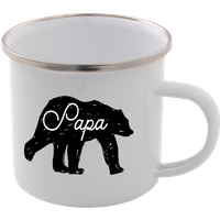Papa Bear Enamel Mug – White
Papa Bear Enamel Mug – White