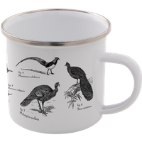 Birds Enamel Mug – White 
Birds Enamel Mug – White