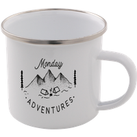 Monday Adventure Enamel Mug – White
Monday Adventure Enamel Mug – White