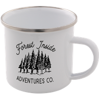 Forest Inside Adventures Co. Enamel Mug – White
Forest Inside Adventures Co. Enamel Mug – White