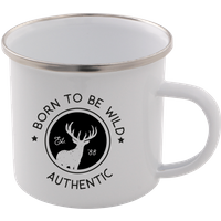 Born To Be Wild Enamel Mug – White
Born To Be Wild Enamel Mug – White