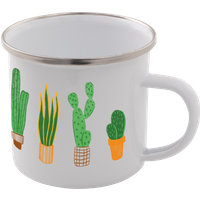 Cactus Enamel Mug – White
Cactus Enamel Mug – White