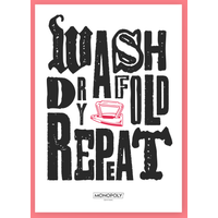 Monopoly Wash Dry Fold Repeat Art Print - A3, Multi
Monopoly Wash Dry Fold Repeat Art Print - A3, Multi