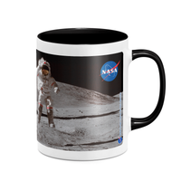 NASA Moon And Flag Mug - White/Black
NASA Moon And Flag Mug - White/Black