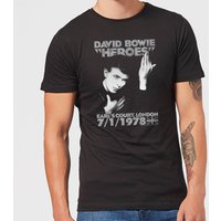 David Bowie Heroes Earls Court Men's T-Shirt - Black - XS
David Bowie Heroes Earls Court Men's T-Shirt - Black - XS