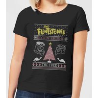 Flintstones Rockin Around The Tree Women's Christmas T-Shirt - Black - XS
Flintstones Rockin Around The Tree Women's Christmas T-Shirt - Black - XS