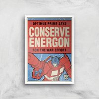 Transformers Conserve Energon Poster Art Print - A3 - White Frame, Multi
Transformers Conserve Energon Poster Art Print - A3 - White Frame, Multi