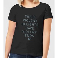 Westworld Violent Delights Women's T-Shirt - Black - M
Westworld Violent Delights Women's T-Shirt - Black - M
