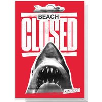 Jaws Beach Closed Greetings Card - Standard Card
Jaws Beach Closed Greetings Card - Standard Card