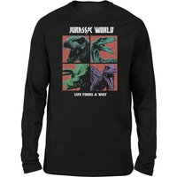 Jurassic Park World Four Colour Faces Unisex Long Sleeved T-Shirt - Black - M
Jurassic Park World Four Colour Faces Unisex Long Sleeved T-Shirt - Black - M