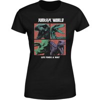 Jurassic Park World Four Colour Faces Women's T-Shirt - Black - S
Jurassic Park World Four Colour Faces Women's T-Shirt - Black - S