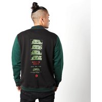 Teenage Mutant Ninja Turtles By The Slice Varsity Jacket - Black / Green - XXL
Teenage Mutant Ninja Turtles By The Slice Varsity Jacket - Black / Green - XXL