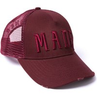 Milliner Fired Brick Distressed Cotton Trucker Made 3D Embroidered, Burgundy
Milliner Fired Brick Distressed Cotton Trucker Made 3D Embroidered, Burgundy
