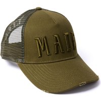 Milliner Military Olive Distressed Cotton Trucker Made 3D Embroidered, Green
Milliner Military Olive Distressed Cotton Trucker Made 3D Embroidered, Green
