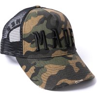 Milliner Camo Distressed Cotton Trucker Made 3D Embroidered, Green
Milliner Camo Distressed Cotton Trucker Made 3D Embroidered, Green