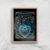 Dungeons & Dragons Monster Manual Giclee Art Print - A3 - Wooden Frame
Dungeons & Dragons Monster Manual Giclee Art Print - A3 - Wooden Frame