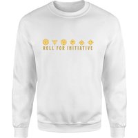 Dungeons & Dragons Roll For Initiative Sweatshirt - White - M
Dungeons & Dragons Roll For Initiative Sweatshirt - White - M