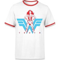 Wonder Woman Truth Unisex Ringer T-Shirt - White - XL
Wonder Woman Truth Unisex Ringer T-Shirt - White - XL