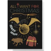 Harry Potter All I Want For Christmas Greetings Card - Standard Card
Harry Potter All I Want For Christmas Greetings Card - Standard Card
