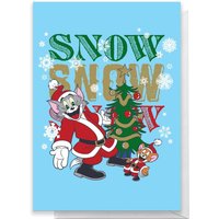 Tom And Jerry Snow Snow Snow Greetings Card - Large Card
Tom And Jerry Snow Snow Snow Greetings Card - Large Card