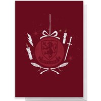 Harry Potter Gryffindor Christmas Greetings Card - Standard Card
Harry Potter Gryffindor Christmas Greetings Card - Standard Card
