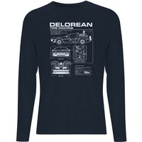Back To The Future Delorean Schematic Unisex Long Sleeve T-Shirt - Navy - L, Blue
Back To The Future Delorean Schematic Unisex Long Sleeve T-Shirt - Navy - L, Blue