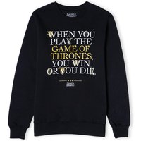 Game of Thrones Win Or Die Unisex Sweatshirt - Black - M
Game of Thrones Win Or Die Unisex Sweatshirt - Black - M